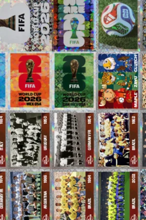 Figurinhas Holográficas FWC e Escudos das Seleções Copa 2026 para Imprimir (PDF)