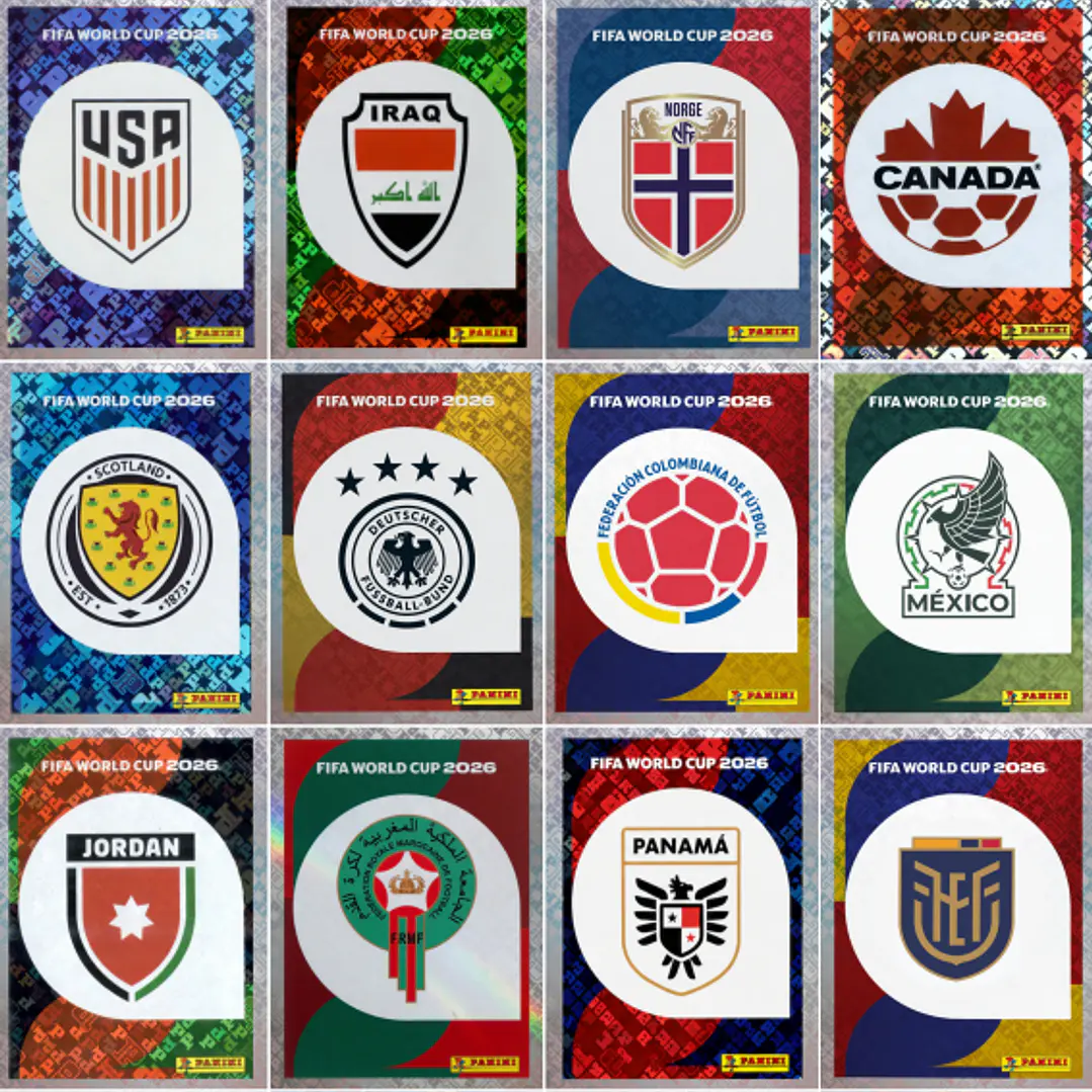 Figurinhas Holográficas FWC e Escudos das Seleções Copa 2026 para Imprimir (PDF) - Imagem 5