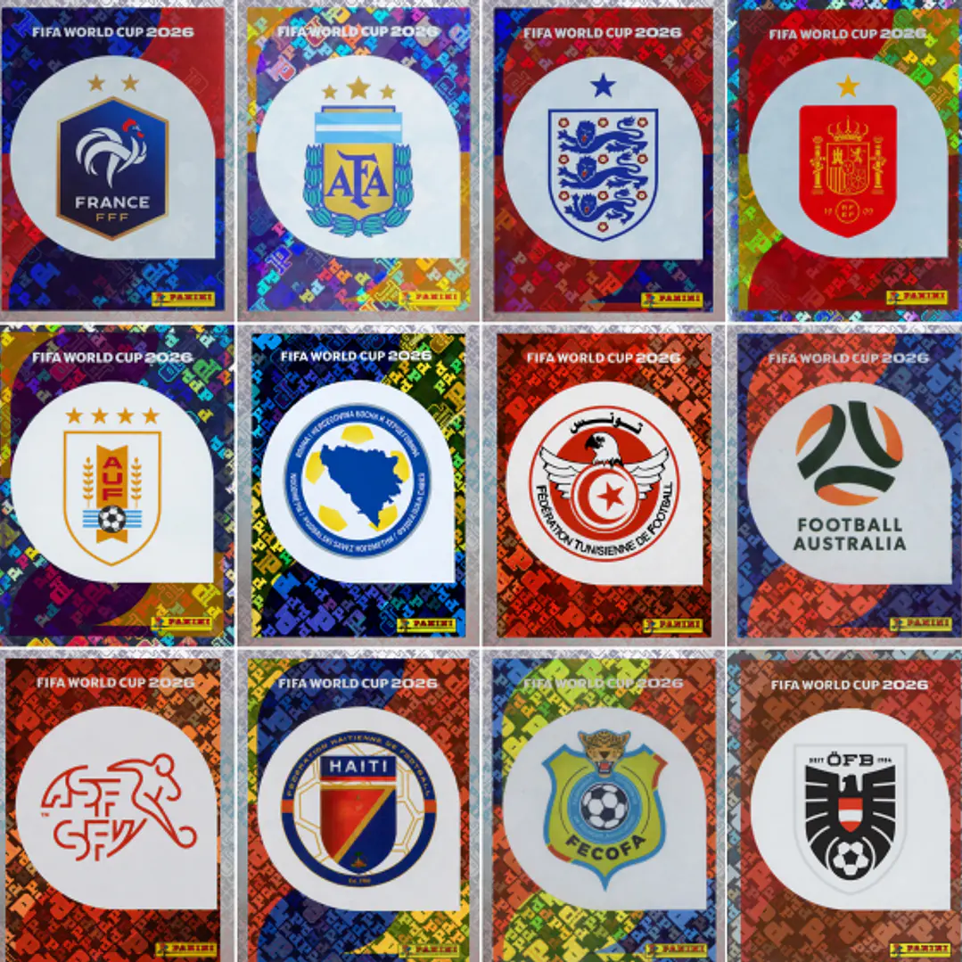Figurinhas Holográficas FWC e Escudos das Seleções Copa 2026 para Imprimir (PDF) - Imagem 3