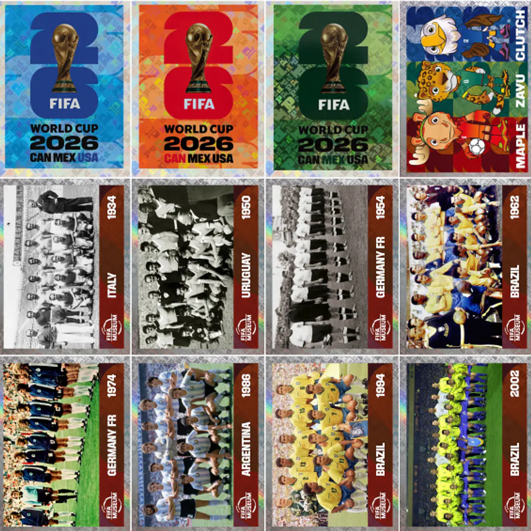 Figurinhas Holográficas FWC e Escudos das Seleções Copa 2026 para Imprimir (PDF) - Imagem 2