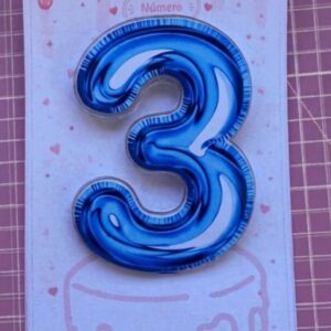 Arquivo Digital Cake Topper estilo Balão em PDF