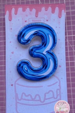 Arquivo Digital Cake Topper estilo Balão em PDF