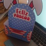 Arquivo Digital de Caixinha Azul Feliz Páscoa