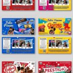 Caixa de bombom e caixa bis editável no CANVA