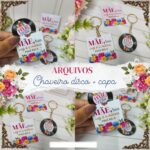 Arquivo Digital Capa + Chaveiro Disco Dia das Mães em PDF