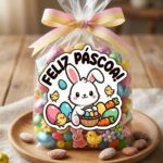 Card Feliz Pascoa para imprimir Recortar e Colar