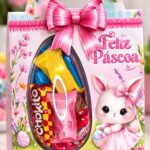 Maleta de Bombons - Feliz Pascoa - Arquivo Digital