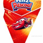 Páscoa cone buque carros disney/ mcqueen