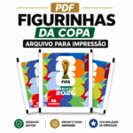Kit Digital Figurinhas da Copa do Mundo 2026 em PDF