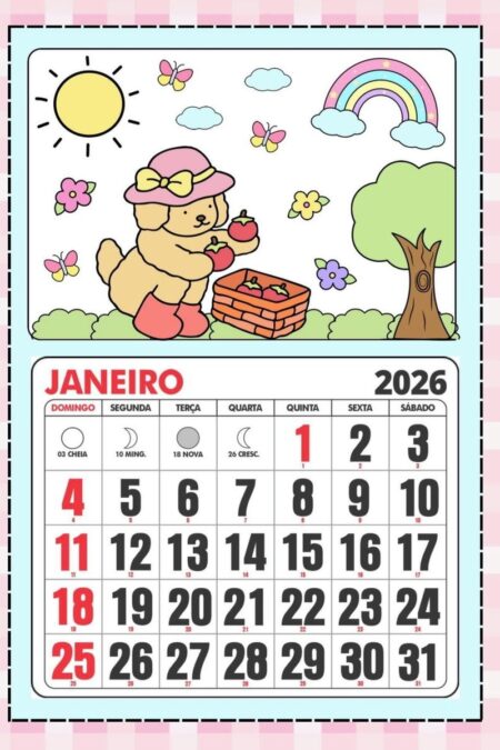Arquivo Digital Calendario 2026 Bobbie Goods Mes a Mes
