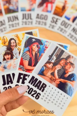 Polaroid Calendario 2026 (PNG) - Arquivo Digital