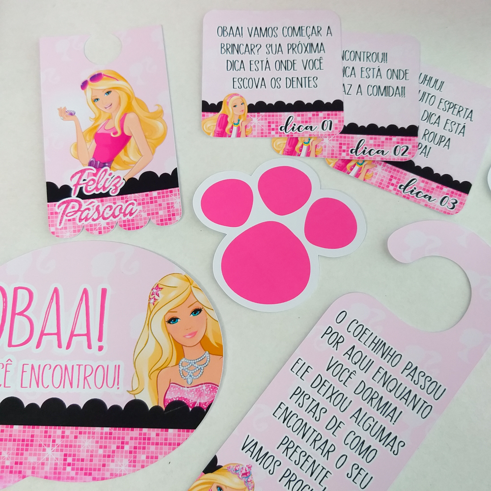 Kit Páscoa Barbie - Arquivo Digital - Imagem 3