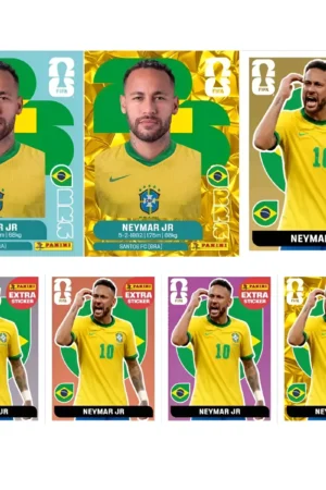 Neymar Jr 2026 — Kit com 7 Figurinhas Legends Edição Especial Copa
