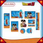Kit Etiquetas Escolares Dragon Ball Z - Arquivo Digital PDF e Studio