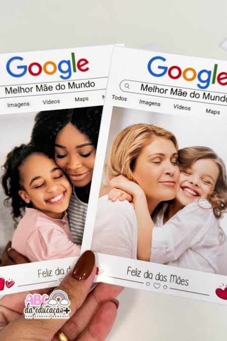 Cartão Mamãe Google – 100% editável