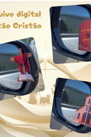 Arquivo Digital - Kit 3 Cartões Cristão para Carro