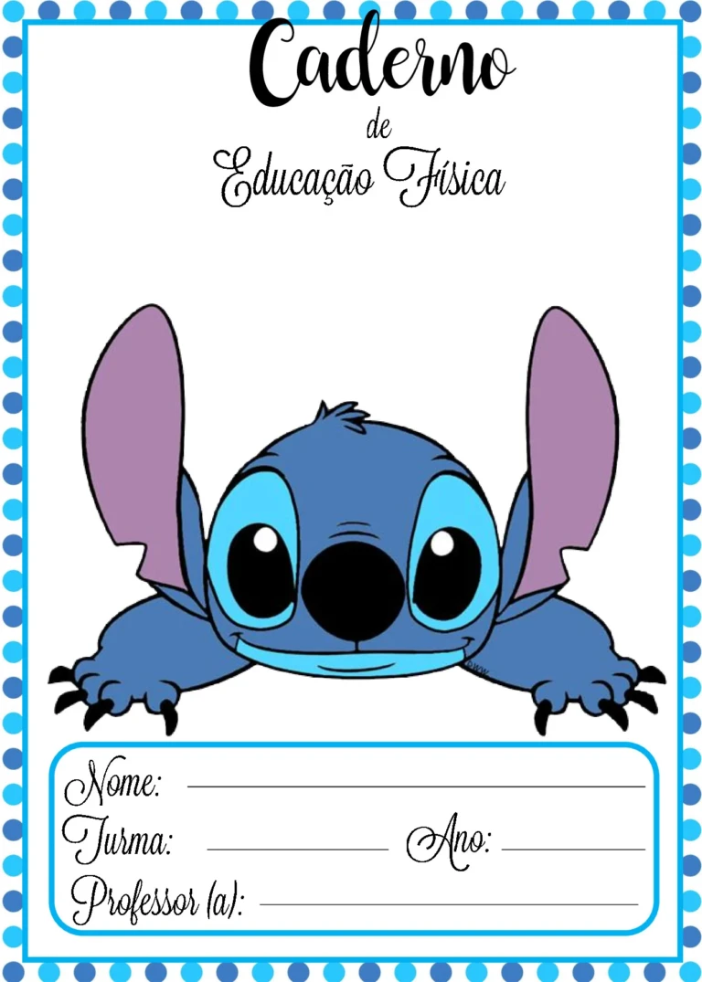 Capas de caderno Lilo e Stitch para imprimir – PDF - Imagem 2