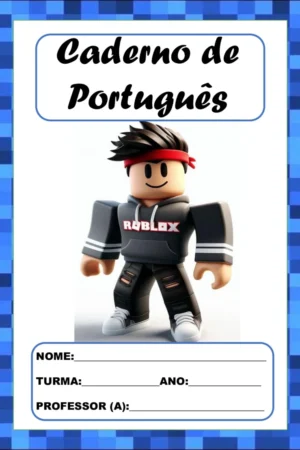 Capas de caderno Roblox para imprimir em PDF (18 modelos)