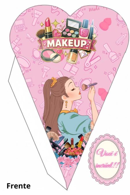 Arquivo Digital Buquê com tema Makeup