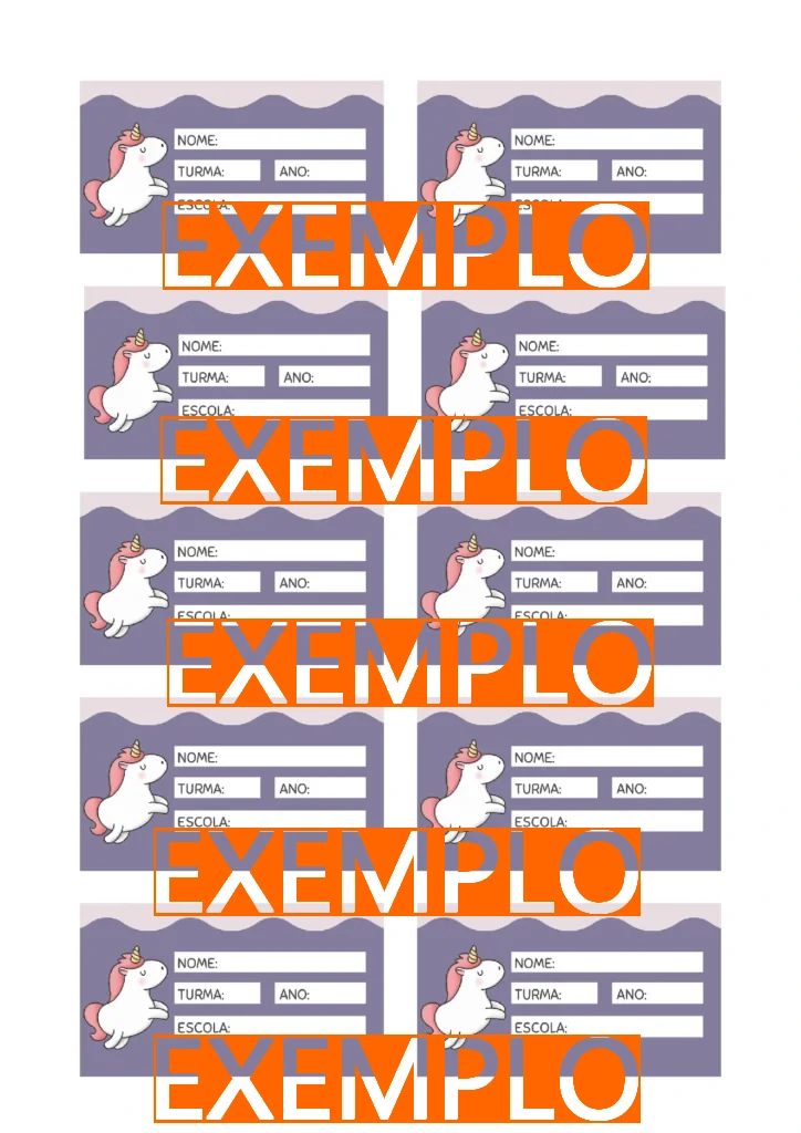 Etiquetas Escolares para Imprimir - Imagem 5