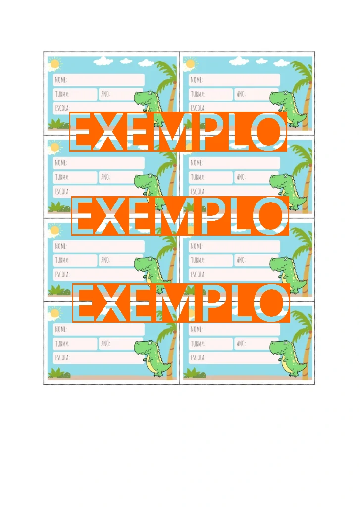 Etiquetas Escolares para Imprimir - Imagem 6