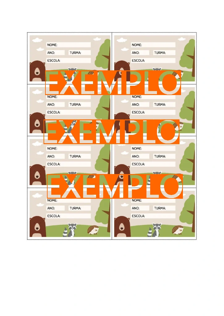 Etiquetas Escolares para Imprimir - Imagem 4