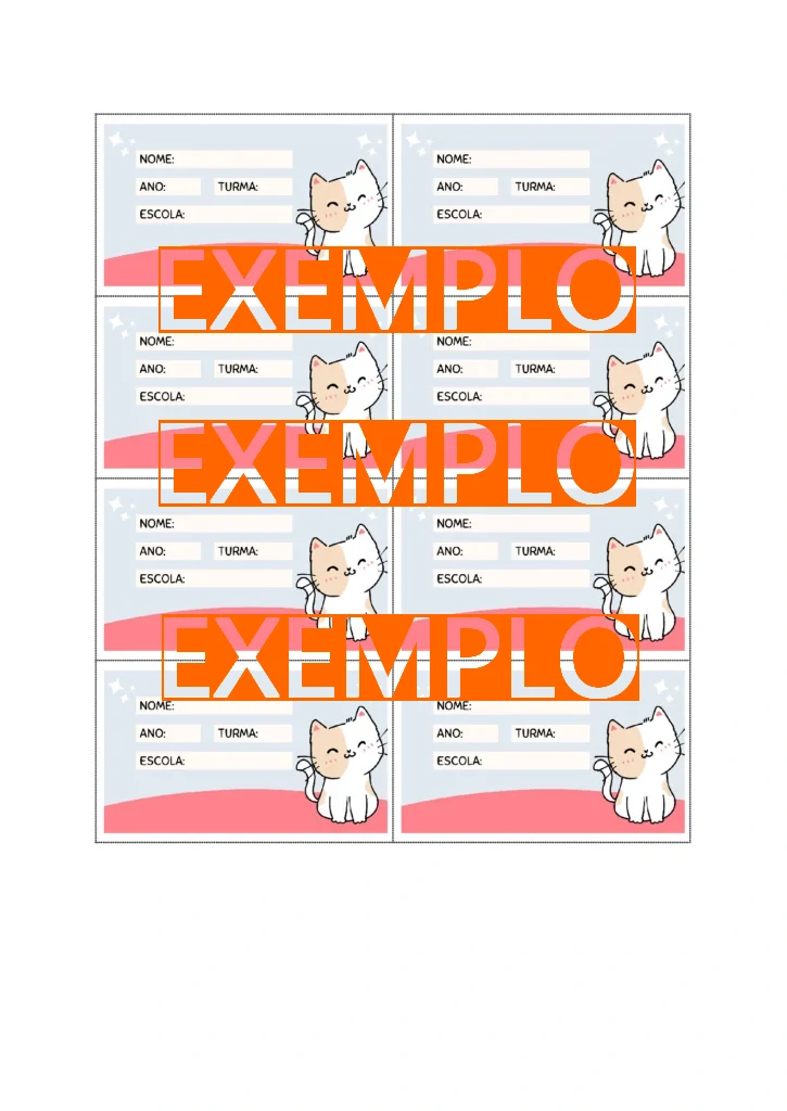 Etiquetas Escolares para Imprimir - Imagem 3