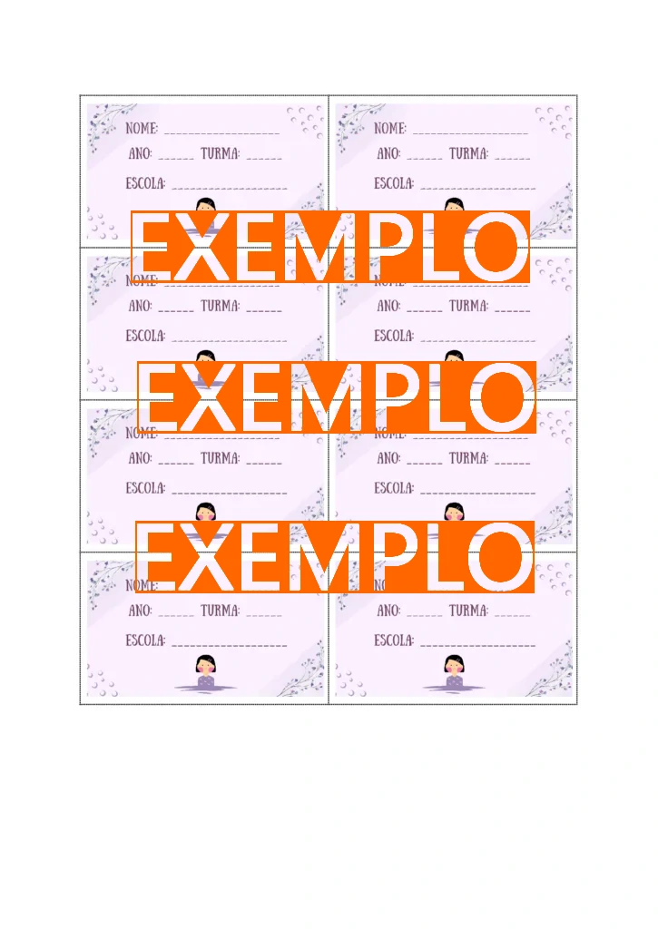 Etiquetas Escolares para Imprimir - Imagem 2