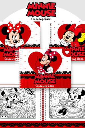 Digital - Desenhos da Minnie Mouse para Colorir 50 Desenhos + Capas