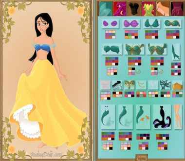 Criação de princesas da Disney