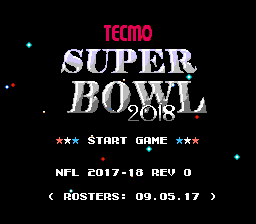 Tecmo Super Bowl 2018 Online
