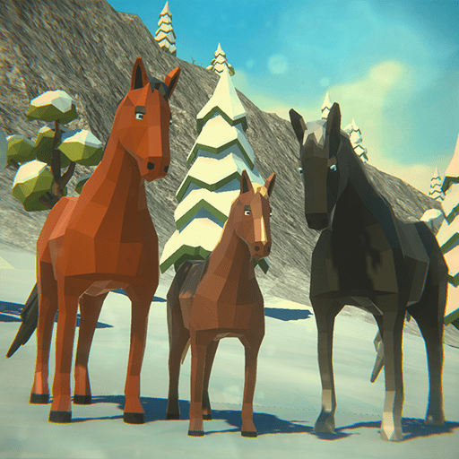 Horse Family Simulator Winter - Jogos Online