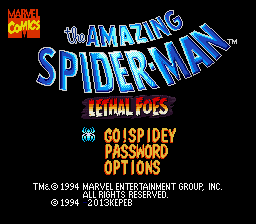 Jogar Spider-Man – Lethal Foes (SNES) Gratis Online