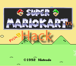 Super Mario Kart DS Hack