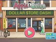 Apple and Onion Dollar Store Dash - Jogos Online