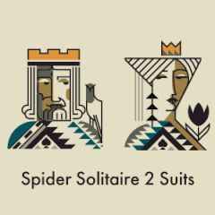 Spider Solitaire 2 Suits