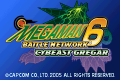 Mega Man Battle Network 6 Cybeast Gregar GBA