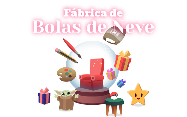 Crie um globo de neve natalício na nossa Fábrica!