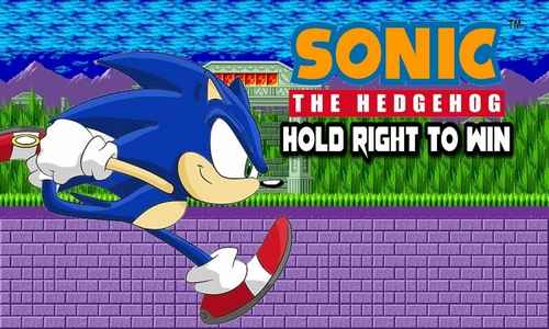 Sonic 1 Hold Right to Win