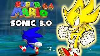 Jogue Super Mario 64 Sonic Edition, um jogo de Sonic