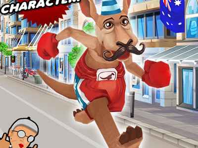 Angry Gran Run Australia - Jogos Online