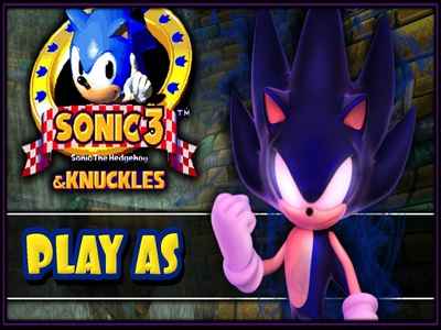 Dark Super Sonic in Sonic 3 & Knuckles