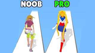 NOOB A PRO MAKEOVER RUN