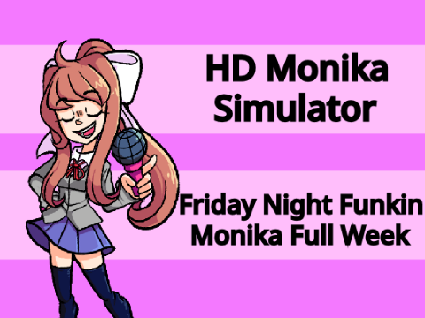 FNF HD Monika Simulator Test - Jogos Online