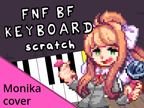 FNF Monika keyboard
