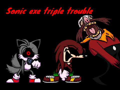 Fnf Sonic exe 2.0 TRIPLE TROUBLE Test