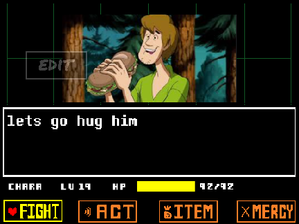 Undertale Shaggy Boss Fight