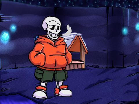 FNF Underswap papyrus test