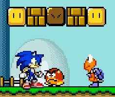 Sonic Lost In Mario World - Jogos Online