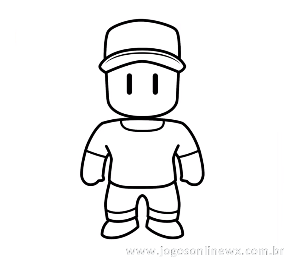 Desenhos de Stumble Guys para Colorir e Pintar - Tudo Para Colorir